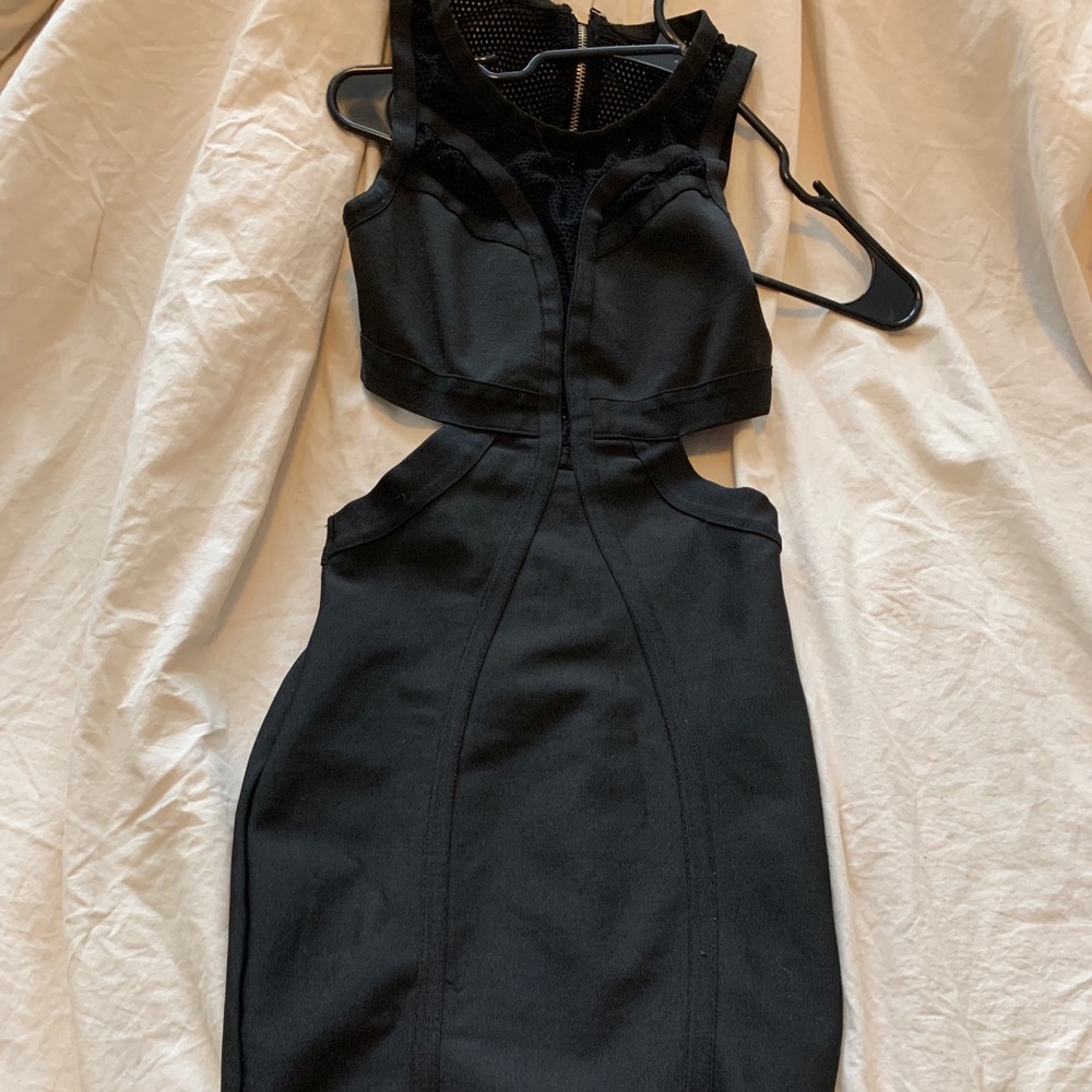 Black dress with cutouts
